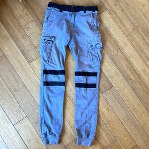 Grey & Black Boys Joggers - 14